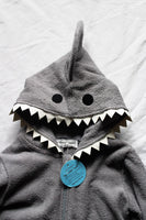 The Original My "Buddy" Towel Onesie® Grey Shark